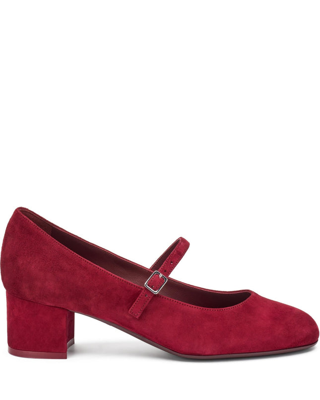 Frau Decolletè Mary Jane in Camoscio Bordo - MARIO SPATARELLA
