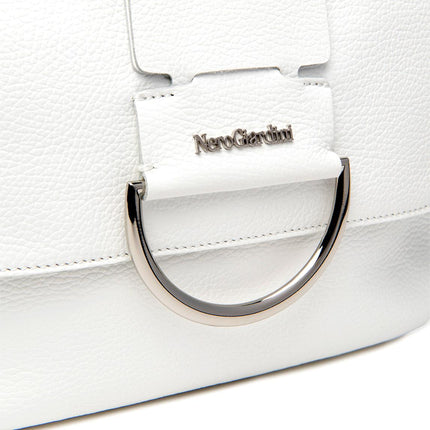 NeroGiardini Borsa Donna con Tracolla in Pelle Bianca - MARIO SPATARELLA