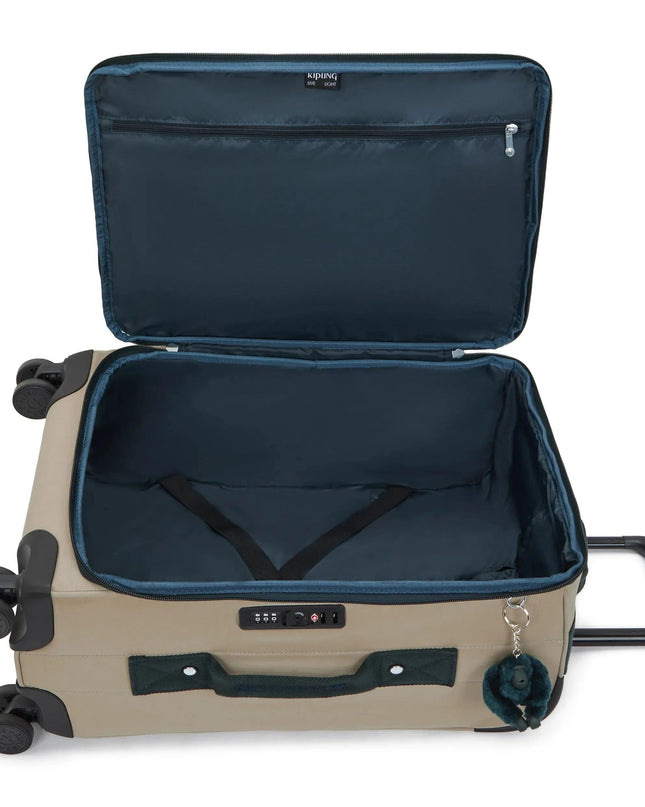 Kipling Trolley Small 4 Ruote in Tessuto Soft Taupe JET S SOFT TAUPE Kipling 
