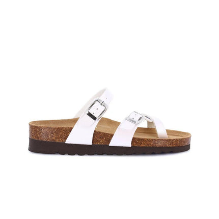 Grunland Sandali Infradito Donna Plantare Sughero Doppia Fibbia Perla CB2438 HOLA PERLA Grunland 