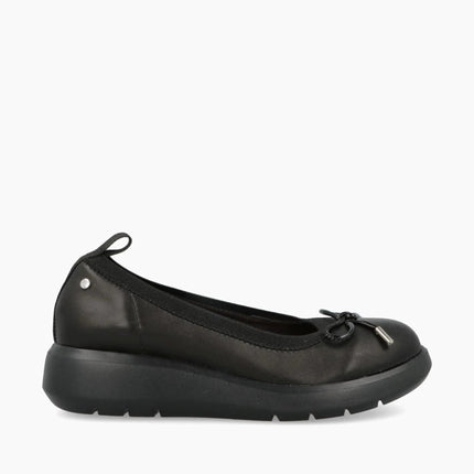 Impronte Ballerine con Zeppa in Pelle Nero MOKA BALLERINA BLACK Impronte 