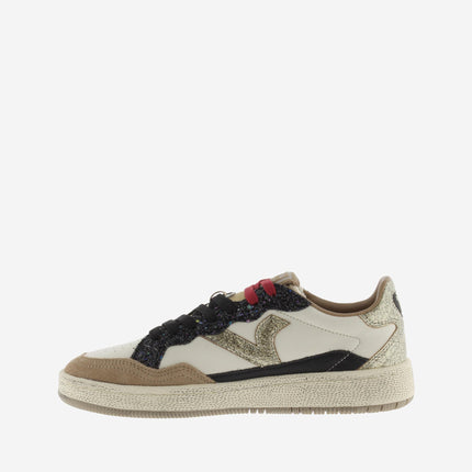 Sneakers Victoria Donna Bassa in Pelle Taupe Glitter Multi 8806113 SMASH GLITTER Victoria 