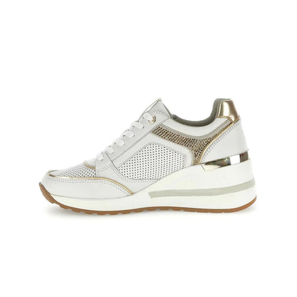 Stonefly Sneackers Donna con Zeppa in Pelle Bianca - MARIO SPATARELLA