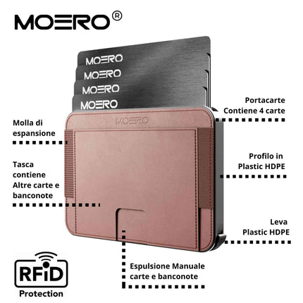 Moero M2 Brown Portafoglio Slim M2 BROWN CARD BLACK Moero 