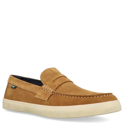 Mocassini Uomo Barca Camoscio Cuoio MOKI SUEDE CUOIO 068 Jeep Footwear 