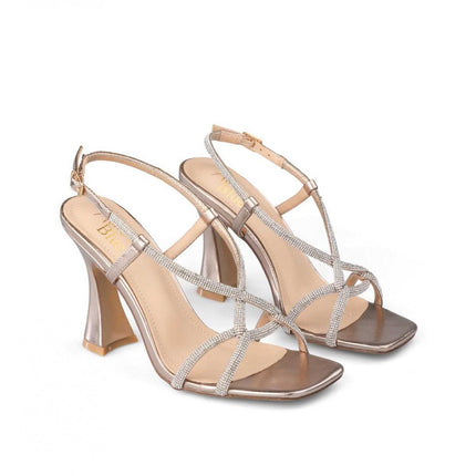 Sandali Donna Tacco Alto Bronzo Cerimonia 1053 FIBA 44478 BRONZE Alma Blue 