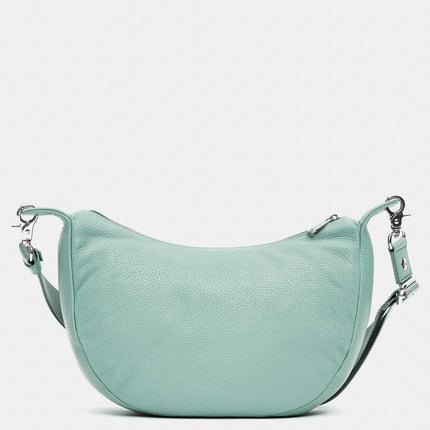 Mandarina Duck Borsa in Pelle Verde Acqua con Tracolla FZT03 MELLOW LEATHER ICEBERG GREEN Mandarina Duck 