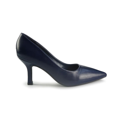 Francesco Milano Decollete a Punta in Pelle Blu A08-01A BLUE Francesco Milano 