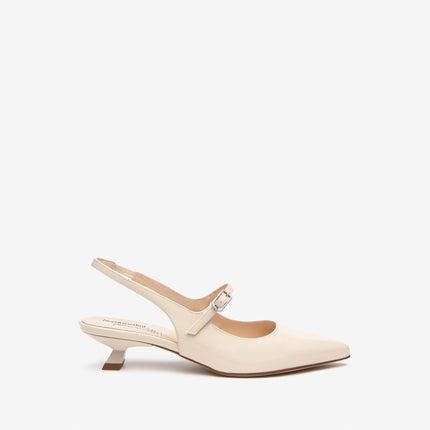 Nero Giardini Chanel a Punta in Vernice Latte Tacco Rocchetto E512261DE LATTE 711 Nero Giardini 