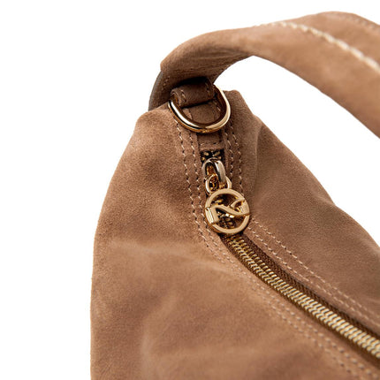 NeroGiardini Borsa Donna Hobo con Tracolla in Camoscio Mou - MARIO SPATARELLA