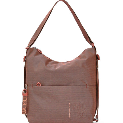 Mandarina Duck Borsa Convertibile Zaino in Tessuto Noce Peca QMT38 MD20 PECAN NUT Mandarina Duck 