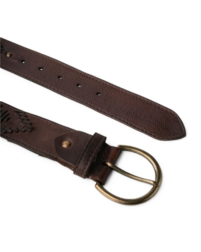 Biba Cintura Donna Pelle Marrone con Infilature BAY1A BAYRON DARK BROWN Biba 