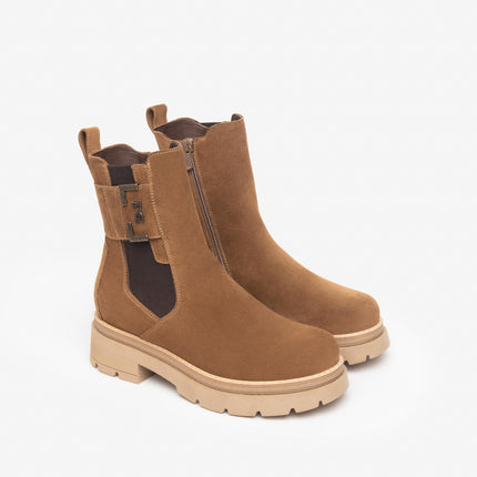 Chelsea Donna Camoscio Malto I309149D MALTO 339 Nero Giardini 
