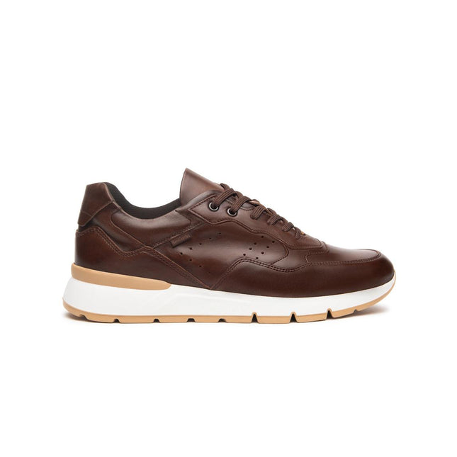 NeroGiardini Sneakers Bassa Uomo in Pelle Marrone E500640U BEIGE 412 Nero Giardini 