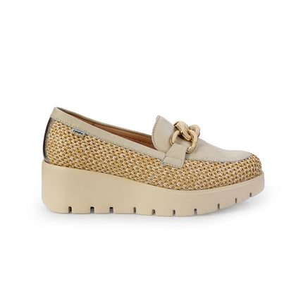 Callaghan Mocassini Donna con Zeppa in Pelle Latte - MARIO SPATARELLA