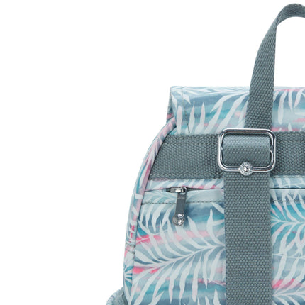 Kipling Zainetto Donna Stampato CITY ZIP S B PRT PALMTREE LEAVES Kipling 