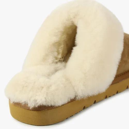 Pantofole Donna in Pelle CI2721 CUOIO Grunland 