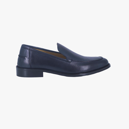Mocassini Uomo Fondo Cuoio Cucito PIANTA 5 BLU P23 Rogal's 