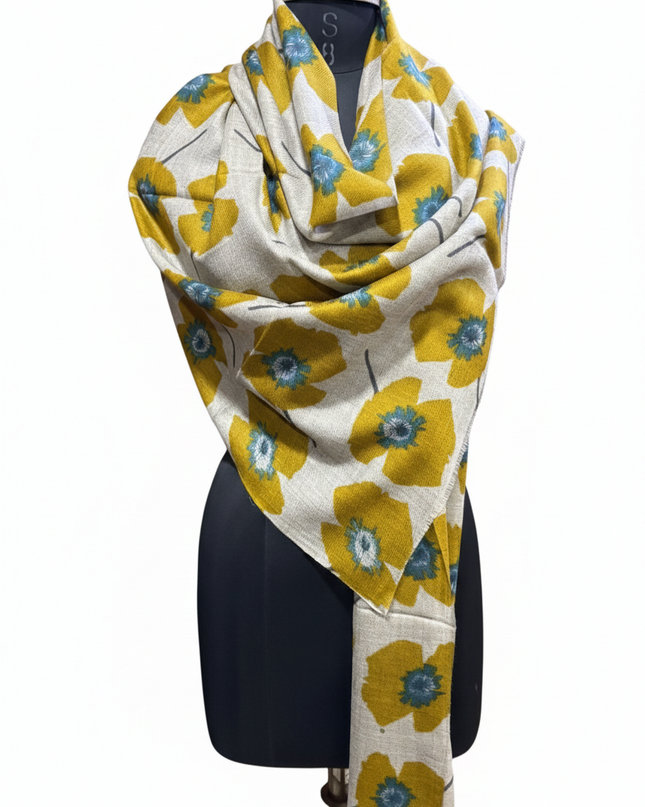 Foulard Spatarella in Cashmere Fantasia Multicolore PAPAVERI PAPAVERI 3 Spatarella 