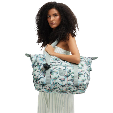 Kipling Borsone Shopper Viaggio in Tessuto Fantasia More Palm Trees - MARIO SPATARELLA