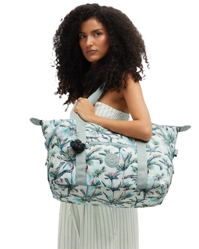Kipling Borsone Shopper Viaggio in Tessuto Fantasia More Palm Trees - MARIO SPATARELLA