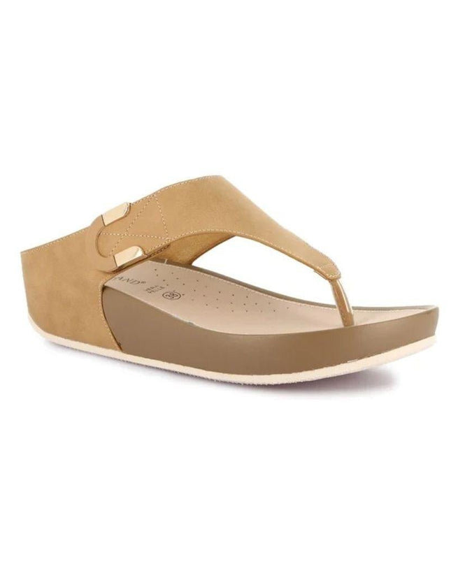 Grunland Infradito Donna Ciabatta Confort con Velcro in Tessuto Cuoio - MARIO SPATARELLA