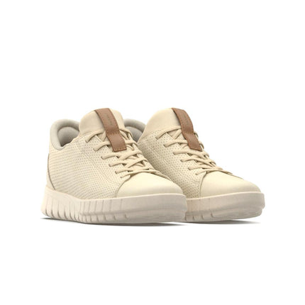 Geox Sneakers Donna Flextride Plus FastIn in Pelle Beige D657SC FLEXTRIDE PAPYRUS Geox 
