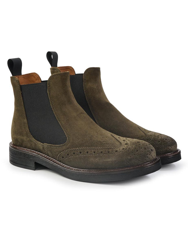 Stivaletti Frau Chelsea Oxford Donna in Camoscio Felce 96A6 WAXY FELCE Frau 