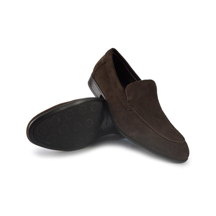 Vueva Mocassini Uomo in Camoscio Testa di Moro MS463R03 BROWN Vueva 