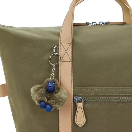 Kipling Zaino Borsa Medio con Laptop in Tessuto Cotton Kaki - MARIO SPATARELLA