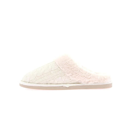 Pantofole Donna Maglia e Peluche Panna CI2475 KANT PANNA Grunland 