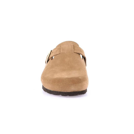 Grunland Sabot Donna Plantare Sughero in Nabuk Tortora CB2609 SARA TORTORA Grunland 