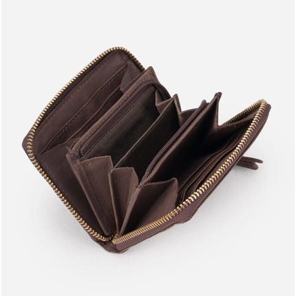 Biba Portafoglio Donna in Pelle Marrone con Zip - MARIO SPATARELLA