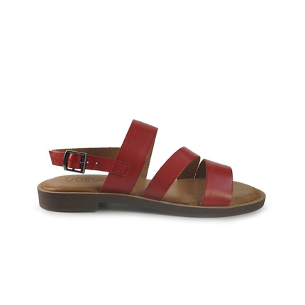 Vueva Sandali Flat Donna in Pelle Rosso WD425R03 RED Vueva 