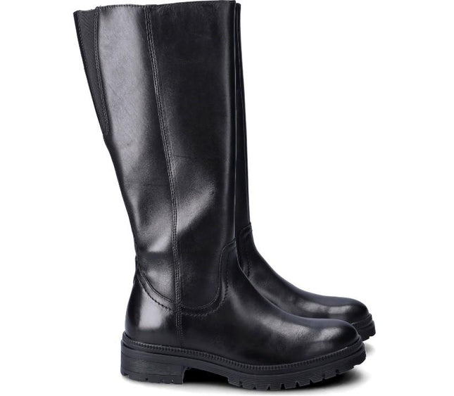 Stivali Donna in Pelle Nera WB54H12 PORTER BLACK Vueva 