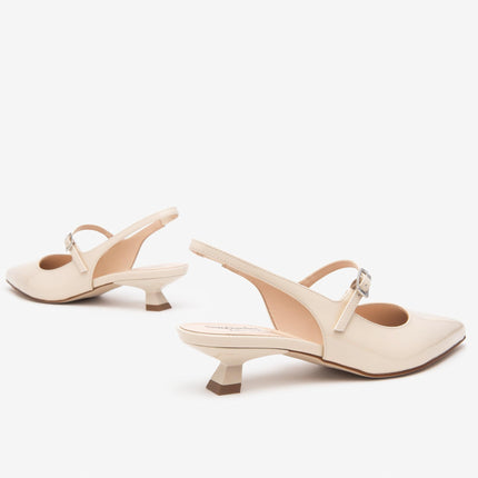 Nero Giardini Chanel a Punta in Vernice Latte Tacco Rocchetto E512261DE LATTE 711 Nero Giardini 