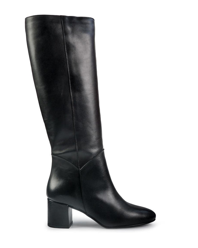 Stivali Spatarella Donna Tubolare in Pelle Nero 0301 BLACK Spatarella 