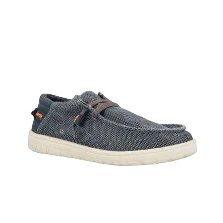 Jeep Wallabee Uomo in Canvas Blu - MARIO SPATARELLA