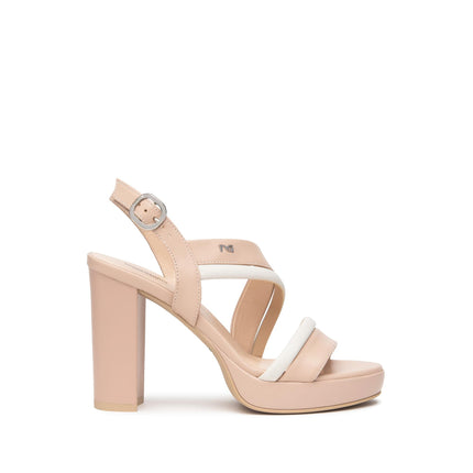 Nero Giardini Sandali Donna Tacco Alto e Plateau in Pelle Cipria E513352D CIPRIA 614 Nero Giardini 
