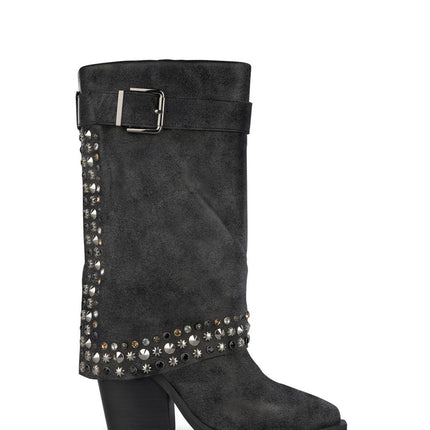 Texano Camperos Camoscio Nero I23437 BLACK Alma en Pena 