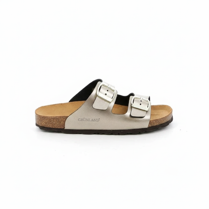 Ciabatta Sughero Doppia Fibbia CB2425 SARA CHAMPAGNE Grunland 