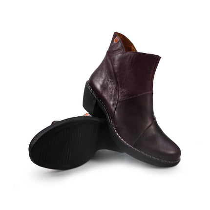 Jungla Stivaletti Donna con Tacco in Pelle Viola - MARIO SPATARELLA