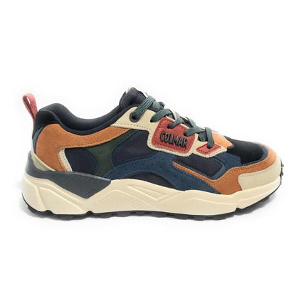 Sneakers Colmar Uomo in Pelle Denim Multicolor GARNER FUSION 064 DENIM Colmar 