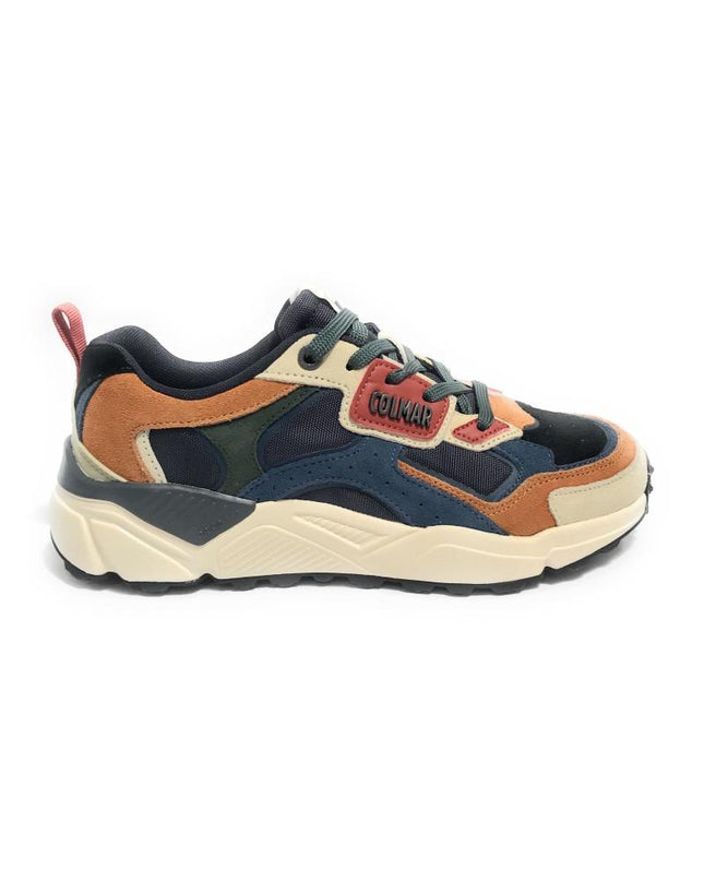 Sneakers Colmar Uomo in Pelle Denim Multicolor GARNER FUSION 064 DENIM Colmar 