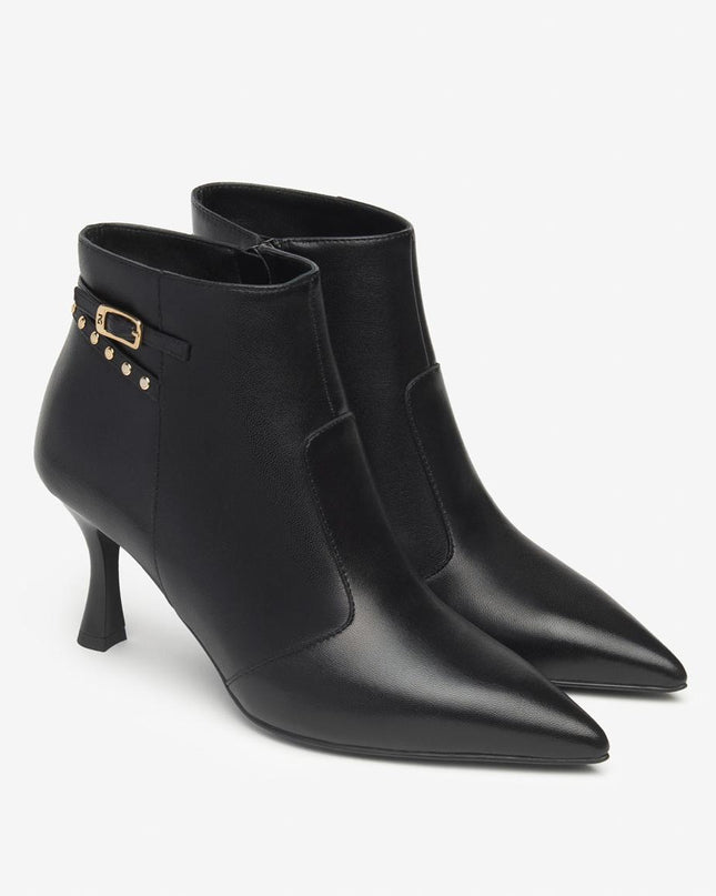 Nero Giardini Stivaletti Donna con Borchie in Pelle Nero - MARIO SPATARELLA