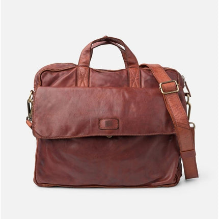 Biba Borsa Lavoro Cartella in Pelle Cuoio con Tracolla - MARIO SPATARELLA