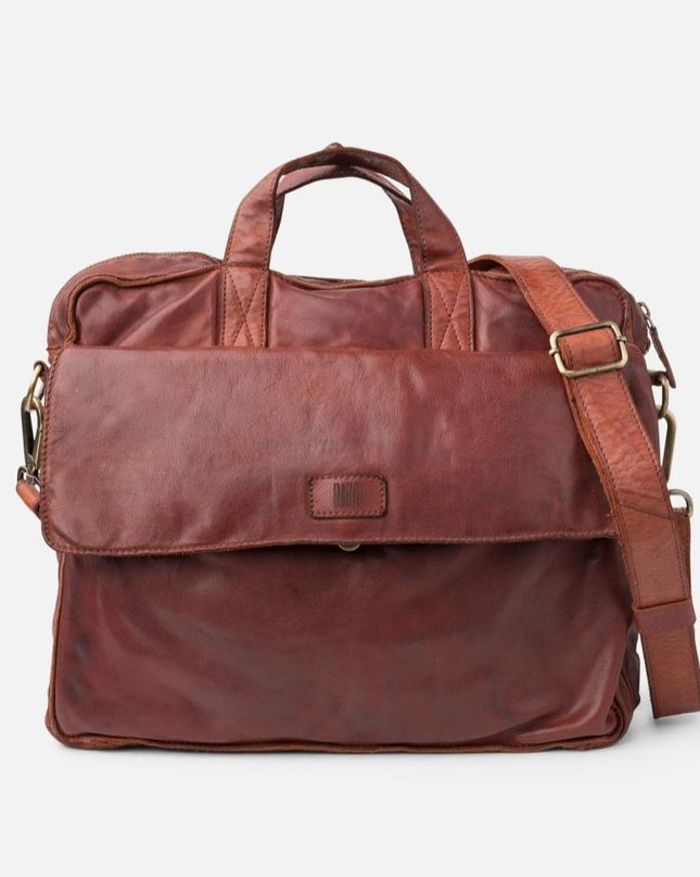 Biba Borsa Lavoro Cartella in Pelle Cuoio con Tracolla - MARIO SPATARELLA