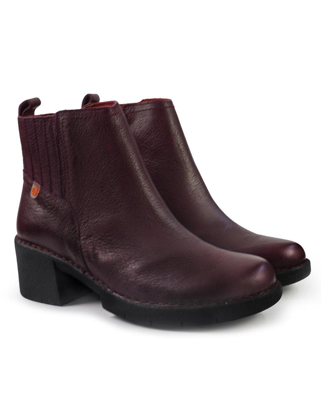 Jungla Stivaletti Donna con Tacco in Pelle Viola 8136 VIOLA Jungla 