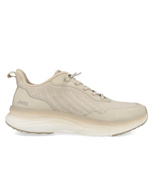 Jeep Sneakers Running Donna Tessuto Beige Extra Lite LIME BEIGE Jeep Footwear 