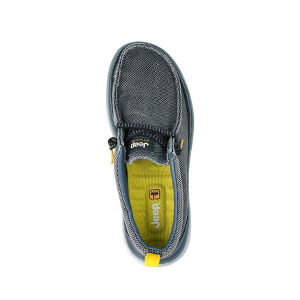 Jeep Wallabee Slip On Uomo in Tessuto Blu KAUAI WALLABEE KNT NAVY Jeep Footwear 